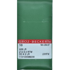 Groz-Beckert 328LR, 214X2RTW leather sewing needle Size 250/27
